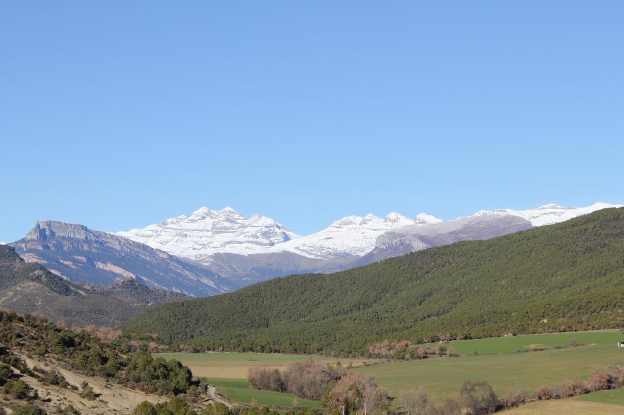Preciosas Vistas A La Montana, Luminoso Y Acogedor Daire El Pueyo de Araguás Dış mekan fotoğraf